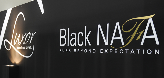 Бренд Black NAFA на меховой ярмарке «Fur Excellence in Athens» в Афинах, Греция